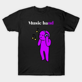 Music bande cute graphic design T-Shirt